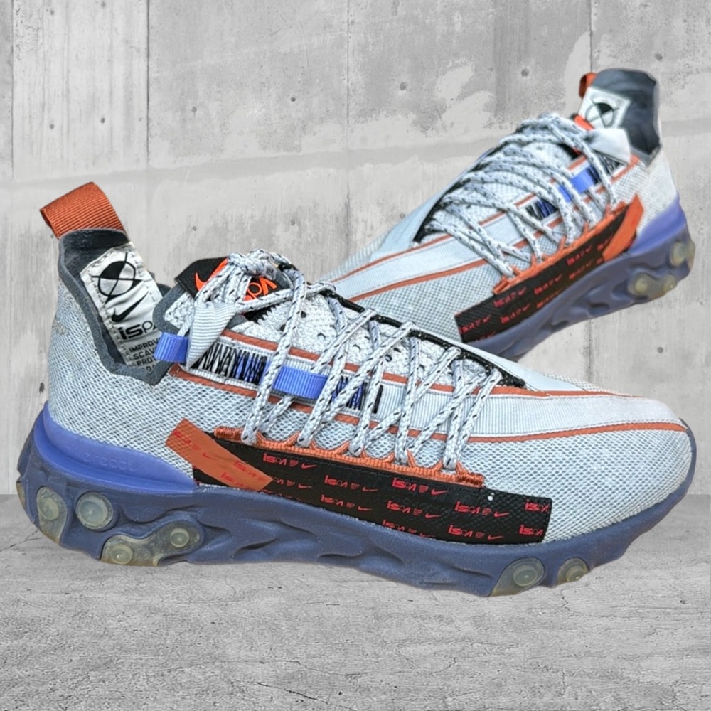 Nike React WR ISPA Wolf Grey Running Soccer Crossfit Shoe's CT2692-001 Size 5 US